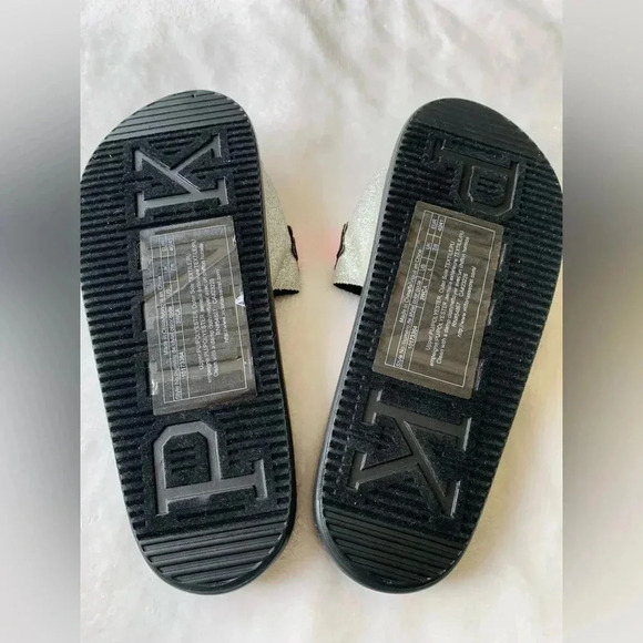 PINK VICTORIA’S SECRET BLING NEON FLORAL SLIPPER - Picture 4 of 5